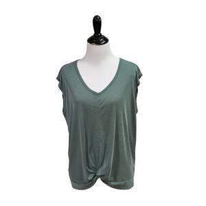 Freely Women's Size XL Sleeveless Athletic Tank Top Frontal Wrap Lightweight